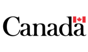Canada logo with the Canadian flag icon above the final letter a.